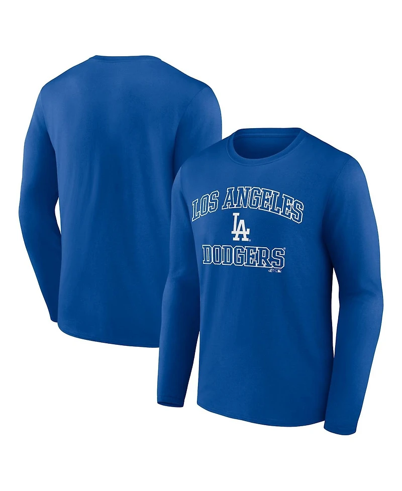 Logo Athletic Men's Royal Los Angeles Dodgers Heart Soul Long Sleeve T-Shirt