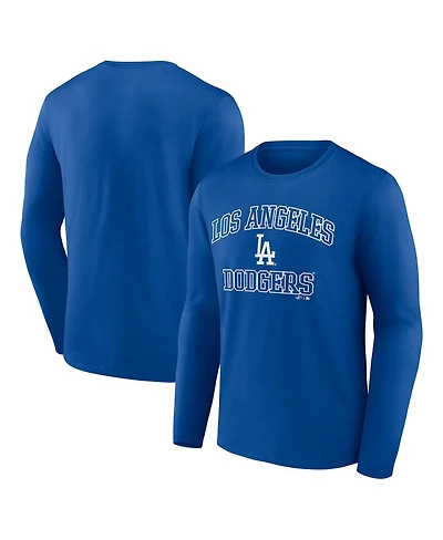Logo Athletic Men's Royal Los Angeles Dodgers Heart Soul Long Sleeve T-Shirt