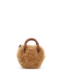 Pre-Owned Celine Medium Heart Bag Shearling with Leather