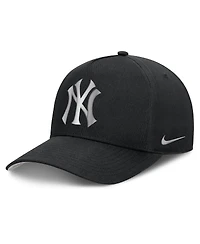Nike Men's Black New York Yankees Rise Dri-fit A-Frame Adjustable Hat