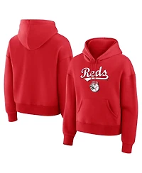 Fanatics Women's Red Cincinnati Reds Lockup Legacy Fleece Hoodie