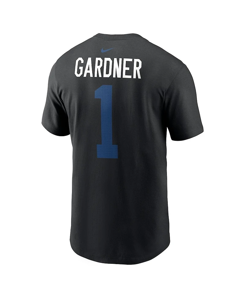 Nike Men's Ahmad Sauce Gardner Black Indianapolis Colts Carbon Name Number T-Shirt