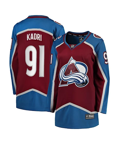 Fanatics Women's Nazem Kadri Burgundy Colorado Avalanche Home Breakaway Jersey