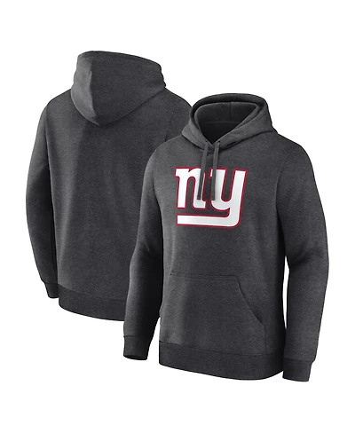 Logo Athletic Men's Heather Charcoal New York Giants Primary Hoodie