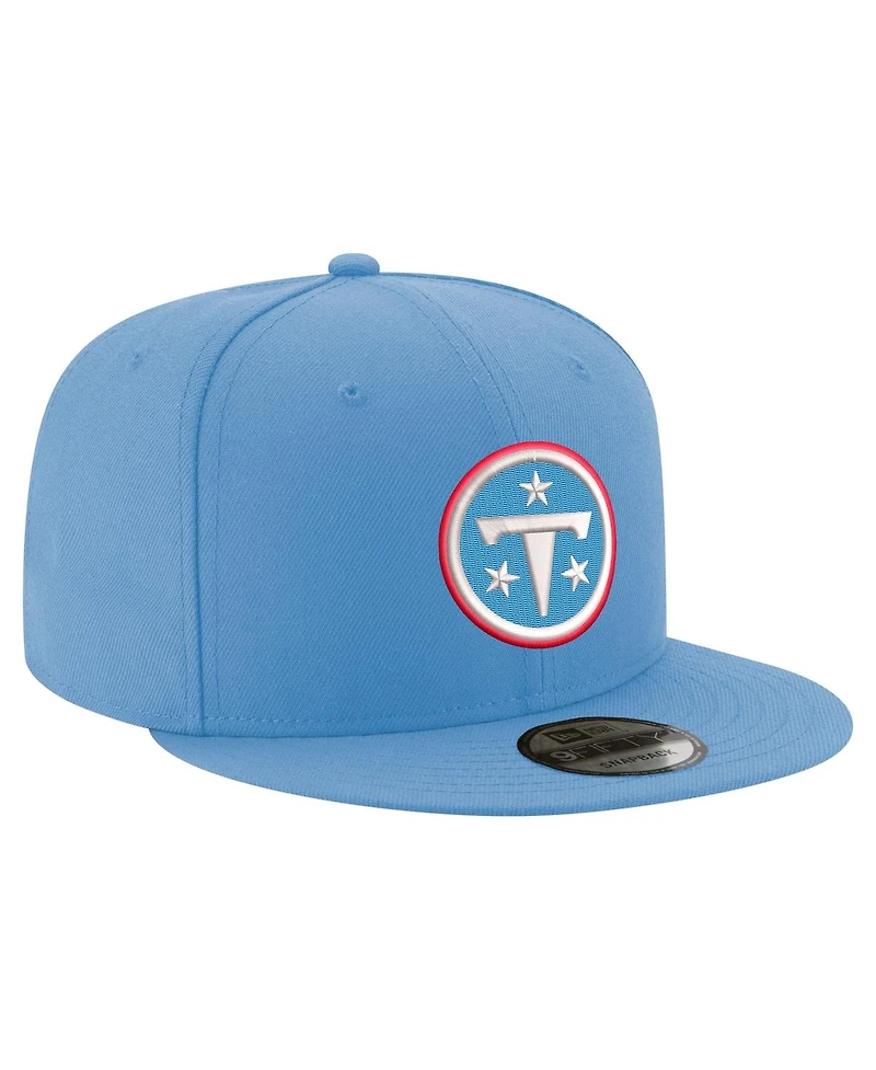 New Era Men's Light Blue Tennessee Titans Primary Logo 9FIFTY Snapback Hat