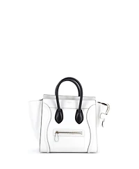 Pre-Owned Celine Mini Bicolor Luggage Bag Leather