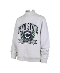 '47 Brand Women's Gray Penn State Nittany Lions Laurel Arch Mock Neck Sweatshirt