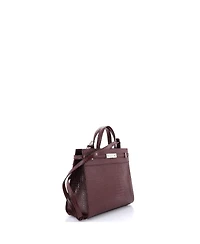 Pre-Owned Saint Laurent Small Manhattan Tote Embossed Leather