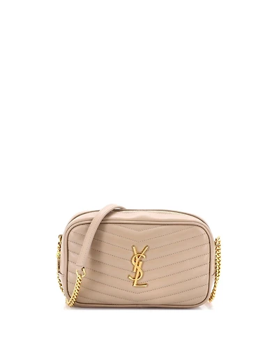 Pre-Owned Saint Laurent Mini Lou Camera Bag Matelasse Chevron Leather