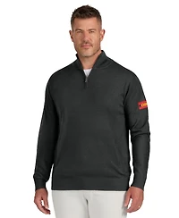 J. Palmer Men's Black Kansas City Chiefs Franchise Quarter-Zip Sweater