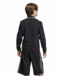 Adidas Big Boys and Girls Black Argentina National Team Away Full-Zip Anthem Jacket