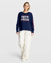 Fanatics Women's Navy New England Patriots Hometown Legacy Long Sleeve T-Shirt