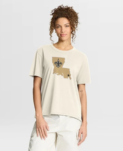 Fanatics Women's Cream New Orleans Saints Dove Legacy T-Shirt