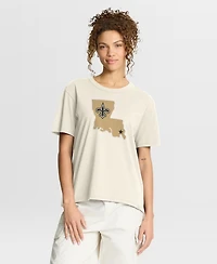 Fanatics Women's Cream New Orleans Saints Dove Legacy T-Shirt