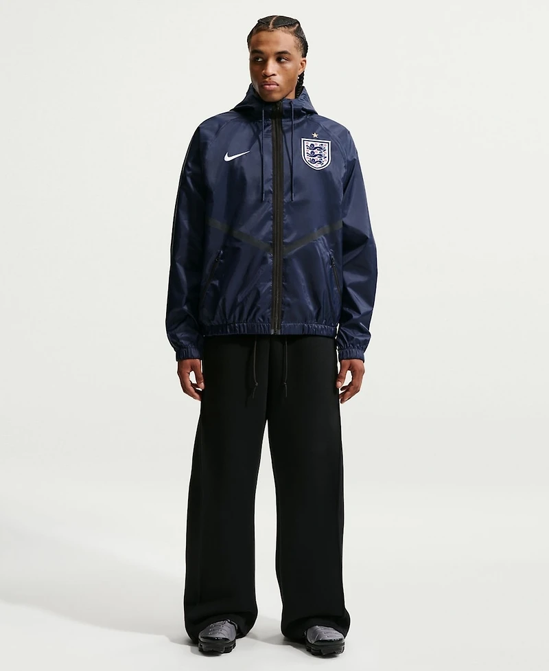 Nike Men's Navy England National Team 2026 Anthem Dri-fit Full-Zip Hooded Jacket