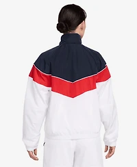 Nike Women's White England National Team Windrunner Uv Woven Full-Zip Jacket