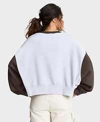Nike Women's White/Brown San Diego Padres Oversized High Hip Fleece Sweatshirt
