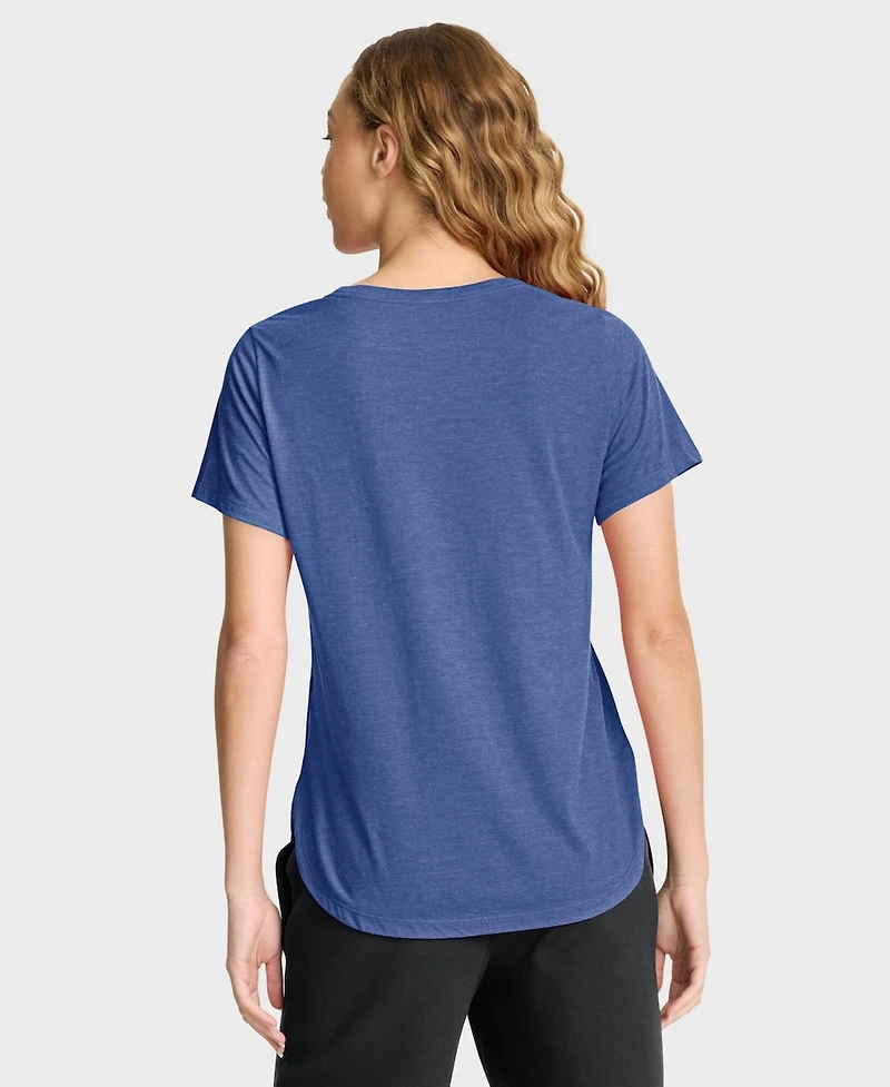 Nike Women's Heather Royal Los Angeles Dodgers Arched Tri-Blend T-Shirt