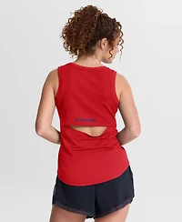 Fanatics Women's Red Philadelphia Phillies Draped Mesh Back Performance Tank Top