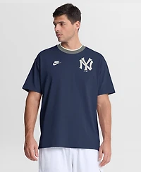 Nike Men's Navy New York Yankees Cooperstown Collection Ringer T-Shirt