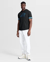Fanatics Men's Black Carolina Panthers Optimal Play Short Sleeve Hooded T-Shirt