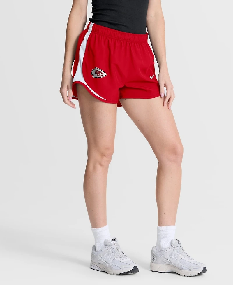Nike Women's Red Kansas City Chiefs Tempo Mid-Rise Dri-fit Shorts