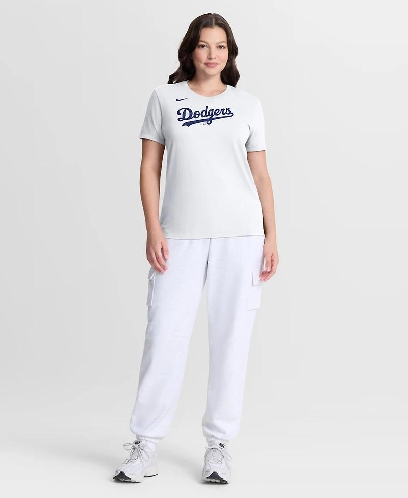 Nike Women's White Los Angeles Dodgers Wordmark T-Shirt