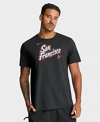 Nike Men's Black San Francisco Giants City Connect Wordmark T-Shirt