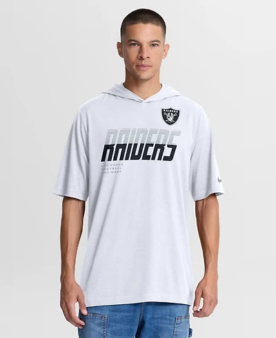 Nike Men's White Las Vegas Raiders Tri-Blend Hooded T-Shirt