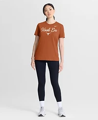 Nike Women's Orange Texas Longhorns Script Mantra Logo T-Shirt