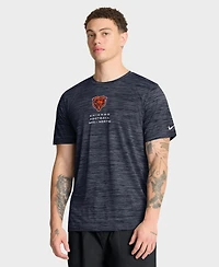Nike Men's Navy Chicago Bears Velocity Ball Carrier Dri-fit T-Shirt
