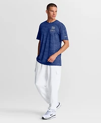 Nike Men's Royal New York Giants Sideline Double Covered Dri-fit Velocity T-Shirt