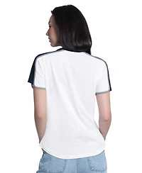 G-iii 4Her by Carl Banks Women's White New York Yankees First Lane Fashion T-Shirt