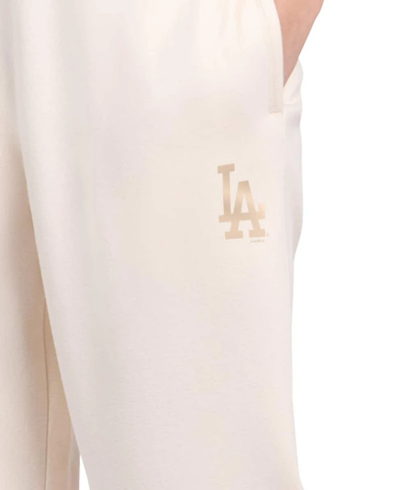 Starter Women's Cream Los Angeles Dodgers Pastel High Waisted Fleece Pants