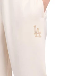 Starter Women's Cream Los Angeles Dodgers Pastel High Waisted Fleece Pants