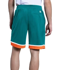 Starter Men's Aqua Miami Dolphins Throwback Power Play Mesh Shorts