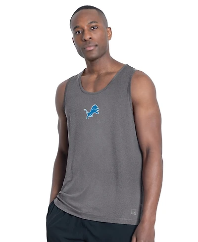 Msx by Michael Strahan Men's Charcoal Detroit Lions Energy Tank Top