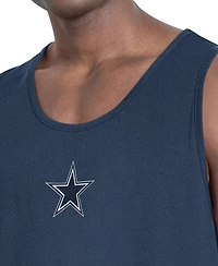 Msx by Michael Strahan Men's Navy Dallas Cowboys Energy Scoop Neck Tank Top