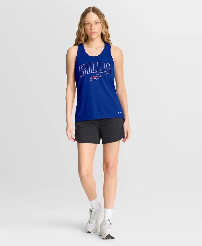 Nike Women's Royal Buffalo Bills Primetime Tri-Blend Dri-fit Tank Top