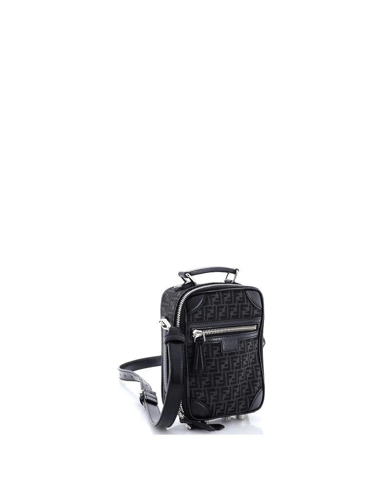 Pre-Owned Fendi Mini Trolley Crossbody Bag Fabric Jacquard