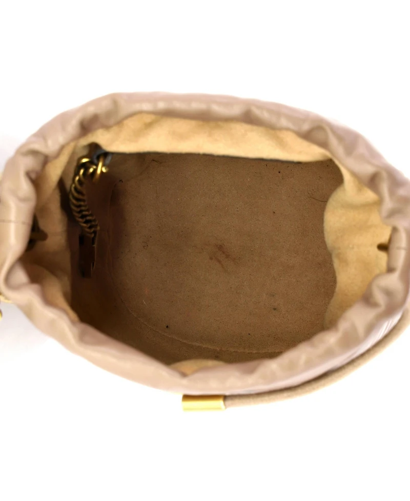 Pre-Owned Gucci Mini Gg Marmont Bucket Bag Matelasse Leather