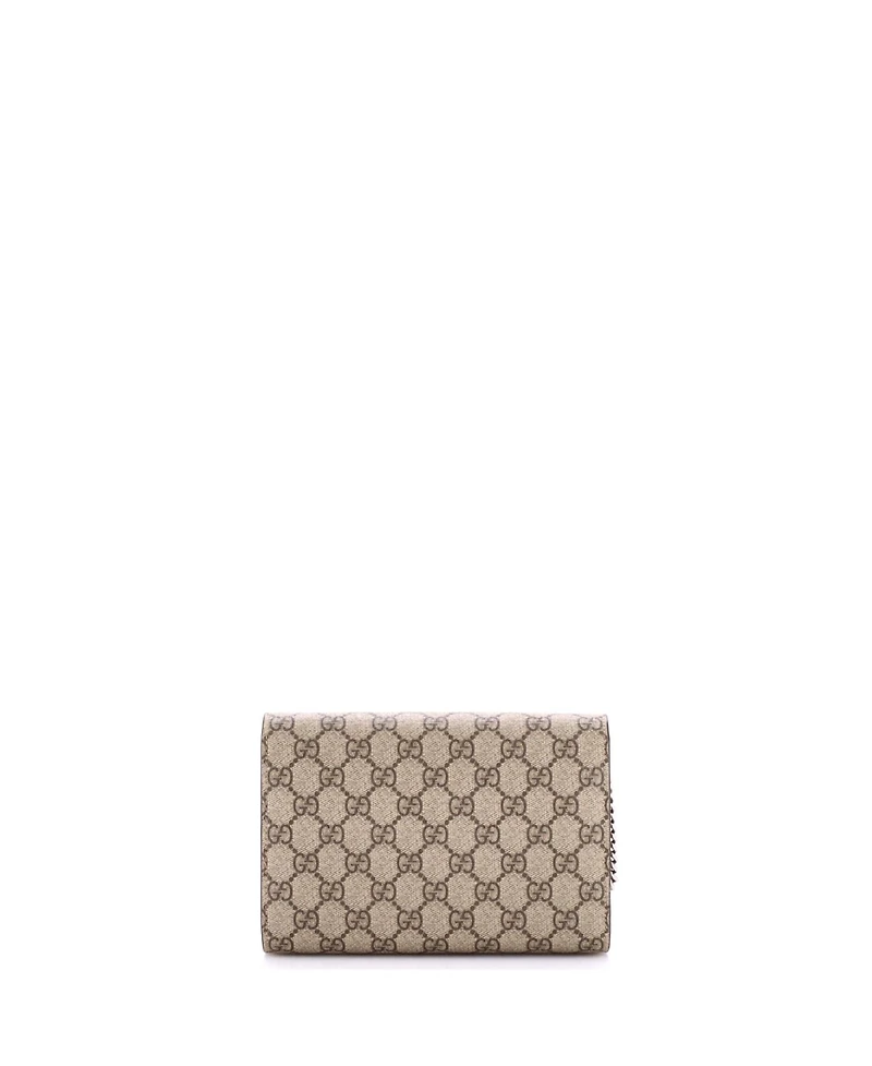 Pre-Owned Gucci Small Dionysus Chain Wallet Gg Coated Canvas