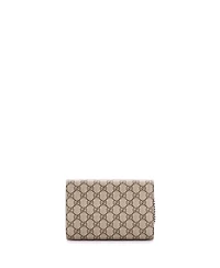 Pre-Owned Gucci Small Dionysus Chain Wallet Gg Coated Canvas