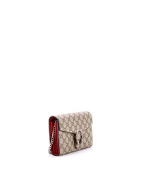 Pre-Owned Gucci Small Dionysus Chain Wallet Gg Coated Canvas