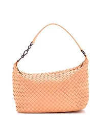 Pre-Owned Bottega Veneta Small Zip Hobo Intrecciato Nappa