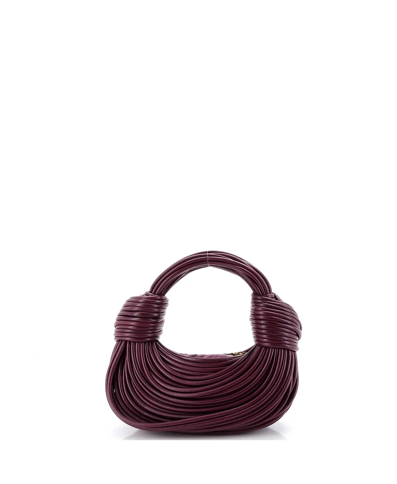 Pre-Owned Bottega Veneta Mini Double Knot Hobo Tubular Leather