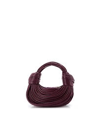 Pre-Owned Bottega Veneta Mini Double Knot Hobo Tubular Leather