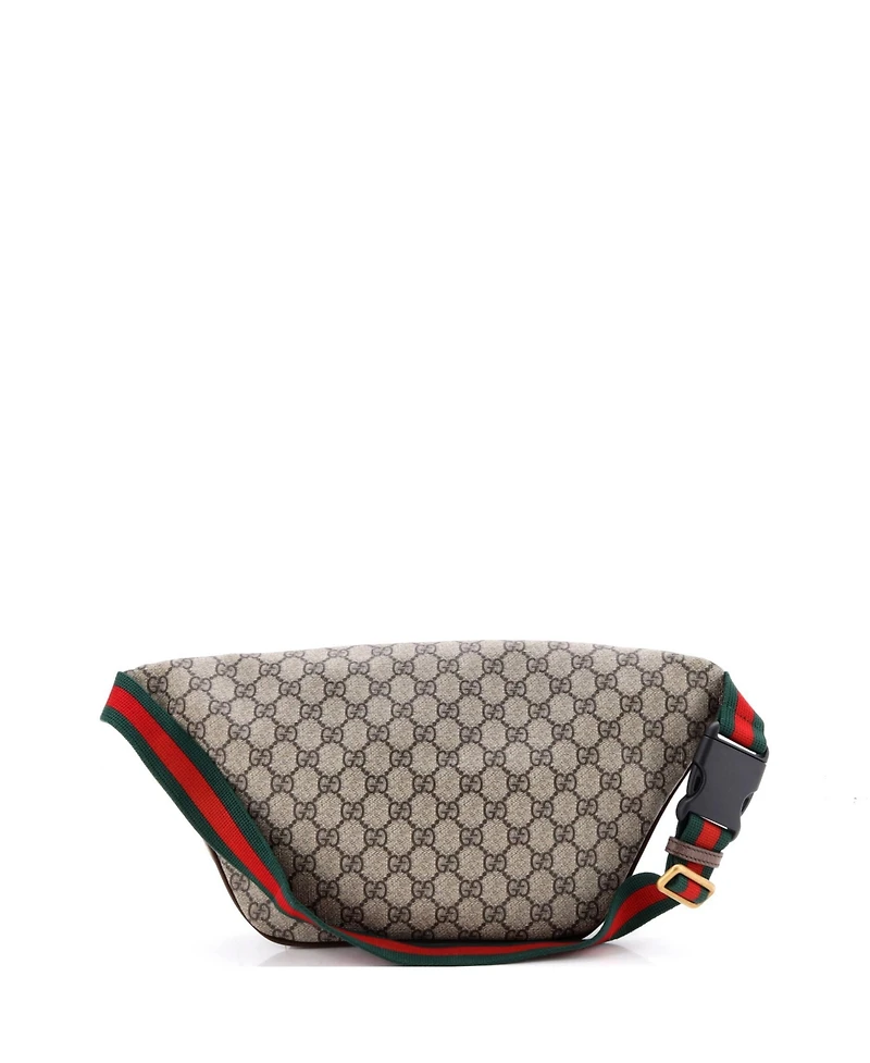 Pre-Owned Gucci Courrier Zip Belt Bag Gg Coated Canvas with Applique