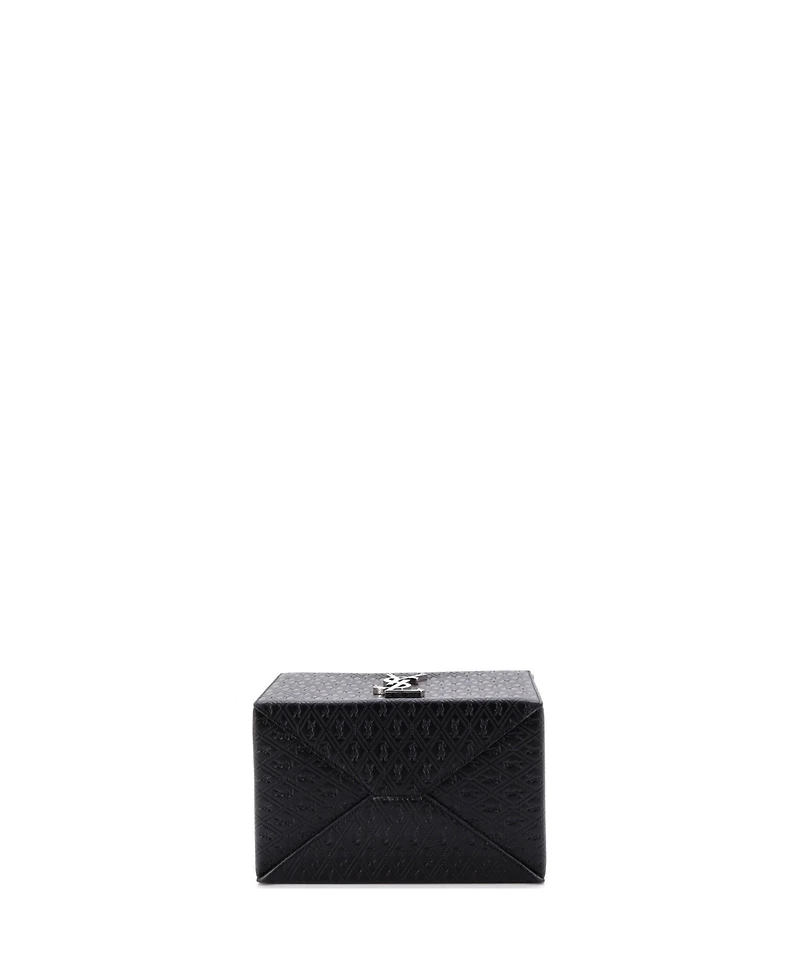 Pre-Owned Saint Laurent Take-Away Box Bag Monogram All Over Leather