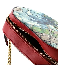 Pre-Owned Gucci Mini Chain Crossbody Bag Blooms Print Gg Coated Canvas